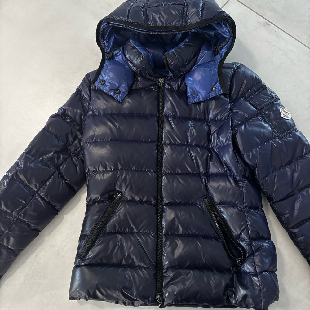 Moncler navy bady down jacket